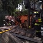 Incendio en el barrio Santa Elena de Armenia